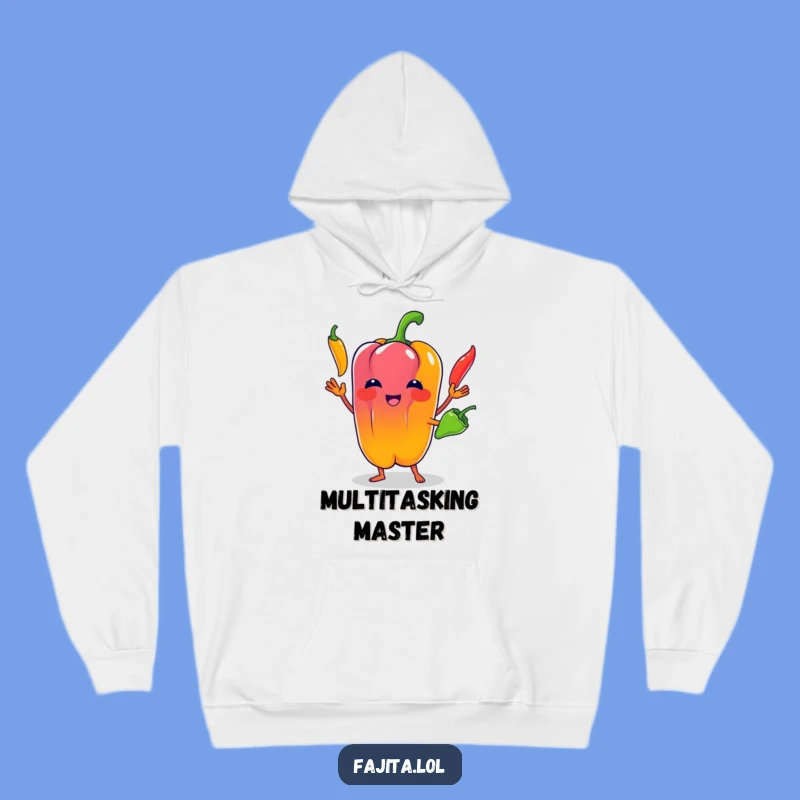 Funny Bell Pepper Juggler Hoodie: Stay Cozy with this Hilarious Vegetable Circus