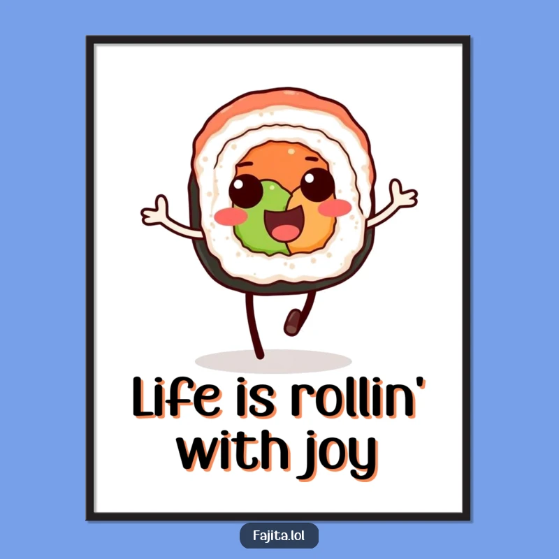 Free Printable Sushi Art: Hopping Fun Downloadable Wall Decor!