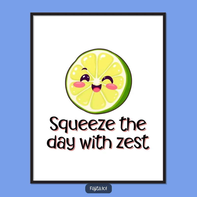 Free Printable Wall Art: Wiggling Lime, Humorous Kitchen Decor, Downloadable Art