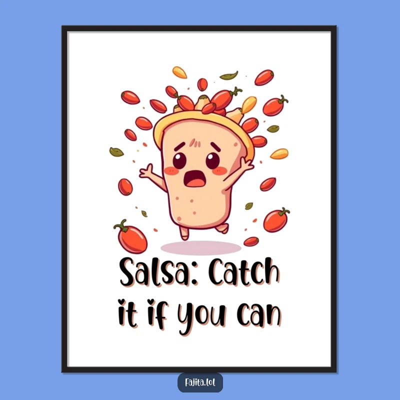 Funny Free Printable Wall Art: Salsa Dodge Action, Downloadable & Chaotic Decor