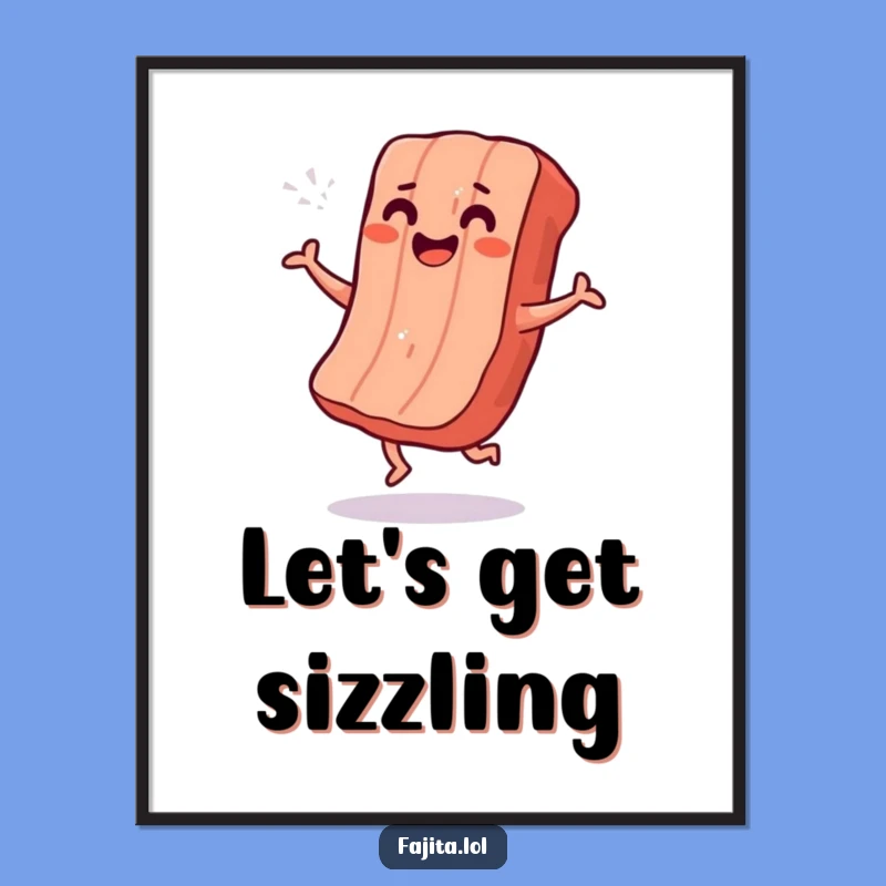 Funny Free Printable Wall Art: Dancing Meat Shimmy, Downloadable Decor!