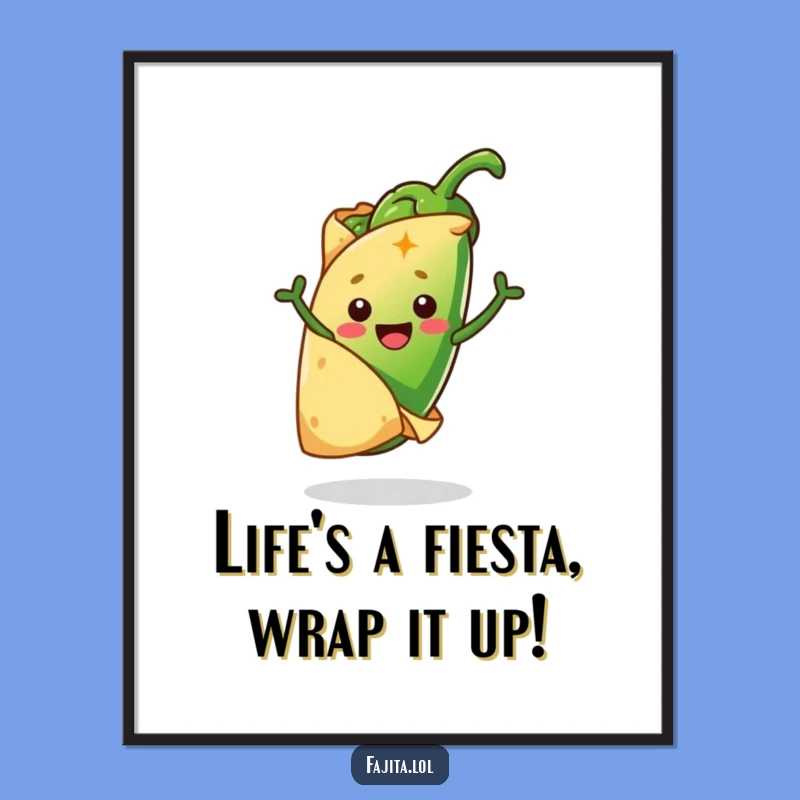 Funny Printable Wall Art: Tortilla Hug Fiesta, Free Downloadable Art for a Zesty Kitchen!