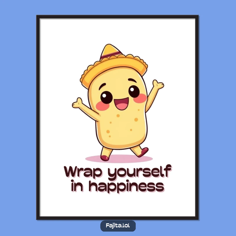 Free Printable Burrito Art: Fiesta Dance Downloadable Wall Decor!