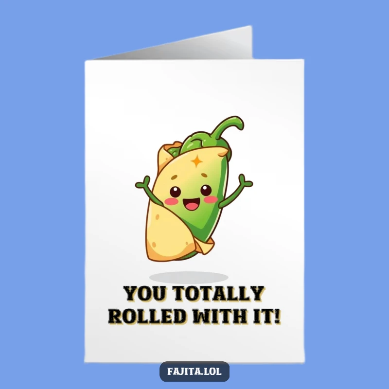 Congrats Card: Free Printable Tortilla Hug, Celebrate Victories with Spicy Humor!