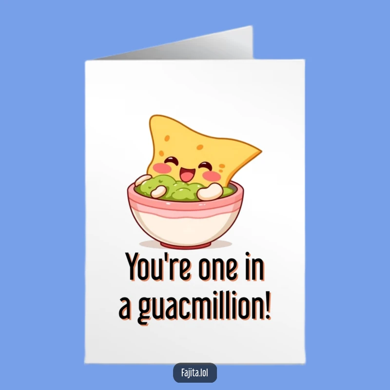 Free Printable Congrats Card: Chip Dives into Guac, Celebrate Big!