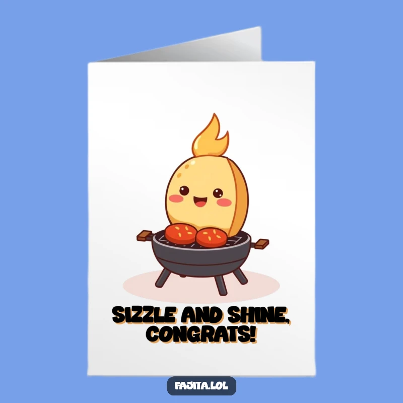 Free Printable Congrats Card: Sizzling Fajita Celebration Downloadable