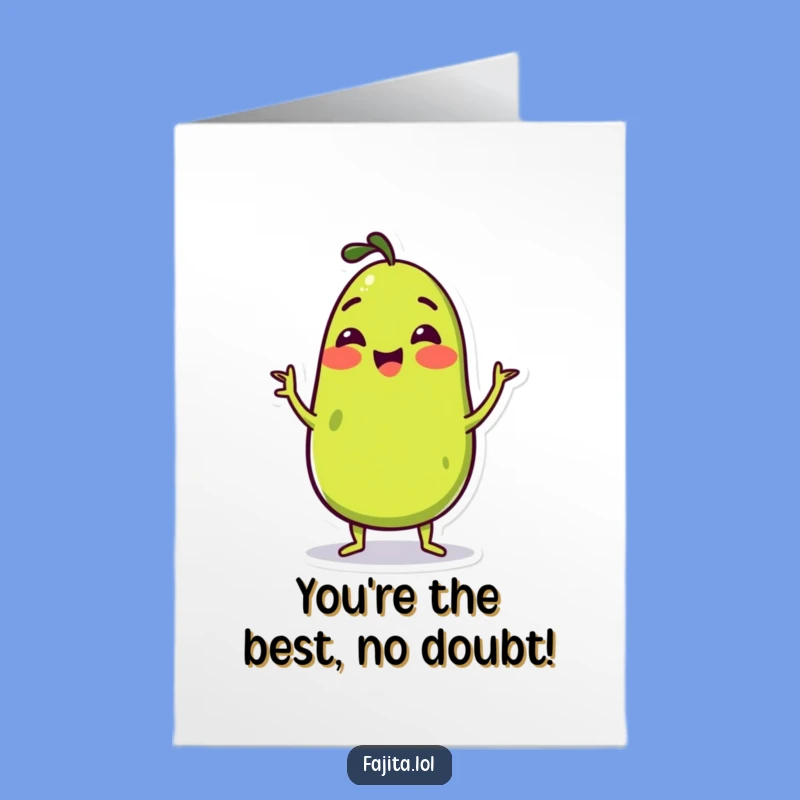 Free Printable Congrats Card: Wiggling Guac Celebration Downloadable Gift