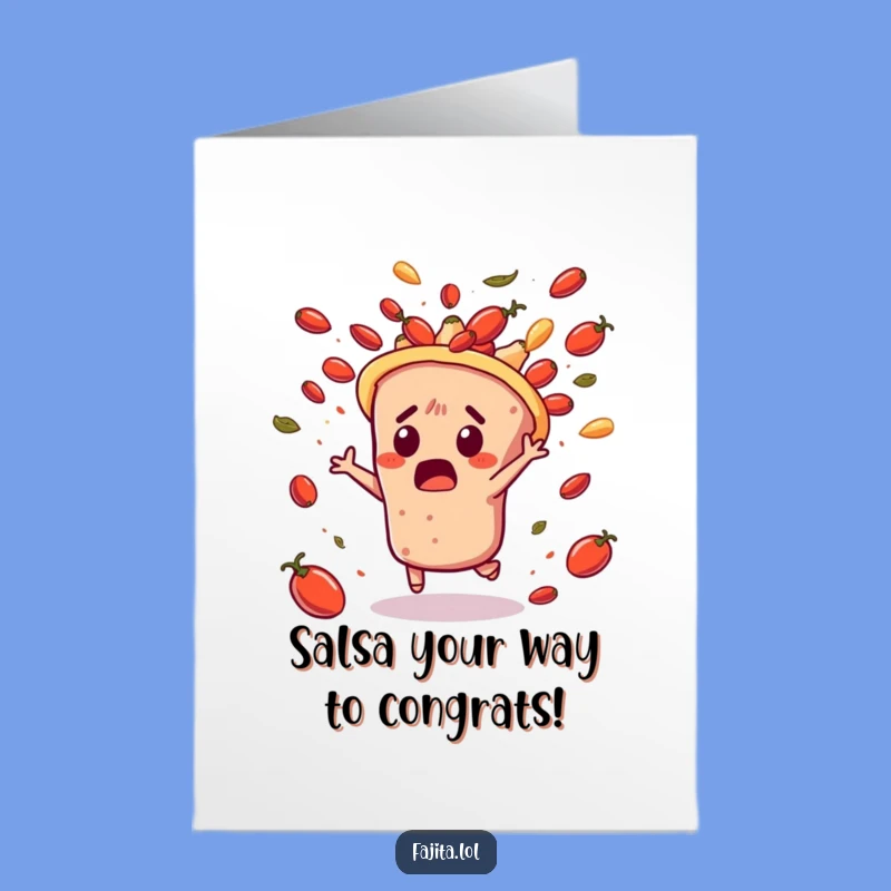 Free Printable Congratulations Card: Salsa Dodge Fajita, A Wild Downloadable Win
