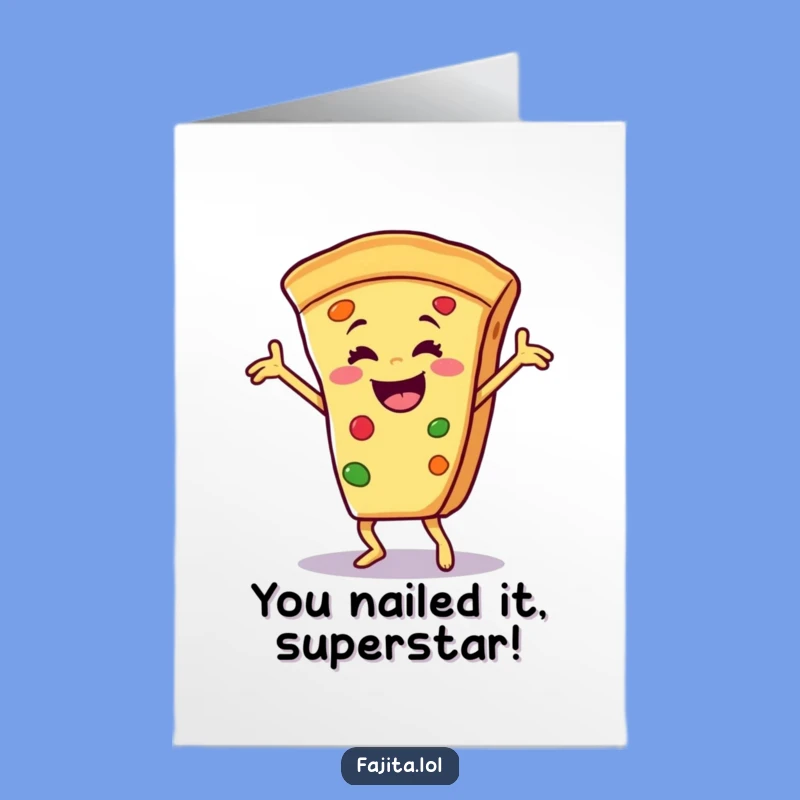 Congrats Card: Free Printable Dancing Fajita, Celebrate Big with Humorous Download!