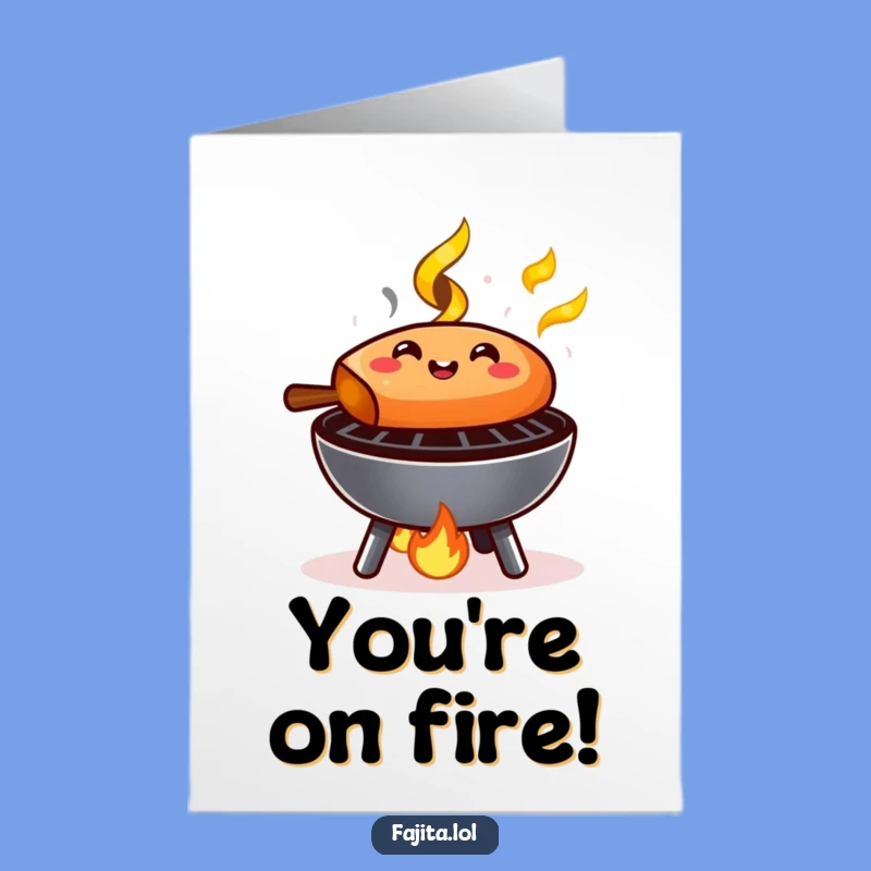 Free Printable Card: Sizzling Fajita Success for Your Big Achievement