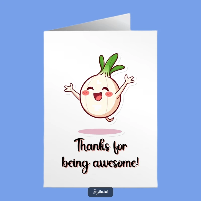 Free Printable Thank You Card: Onion Ring Cartwheel Of Gratitude Downloadable Gift