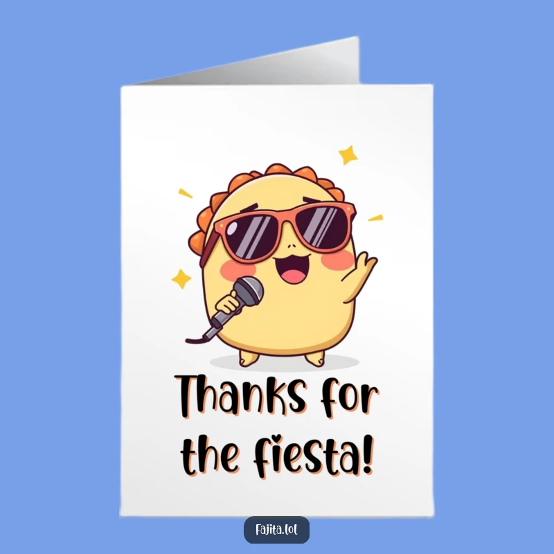 Free Printable Thank You Card: Mic Drop Taco Thanks - Downloadable!