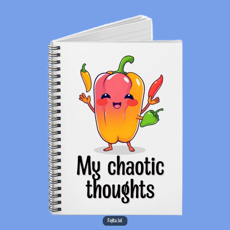 Funny Bell Pepper Juggling Notebook: Capture Your Ideas with Veggie Flair