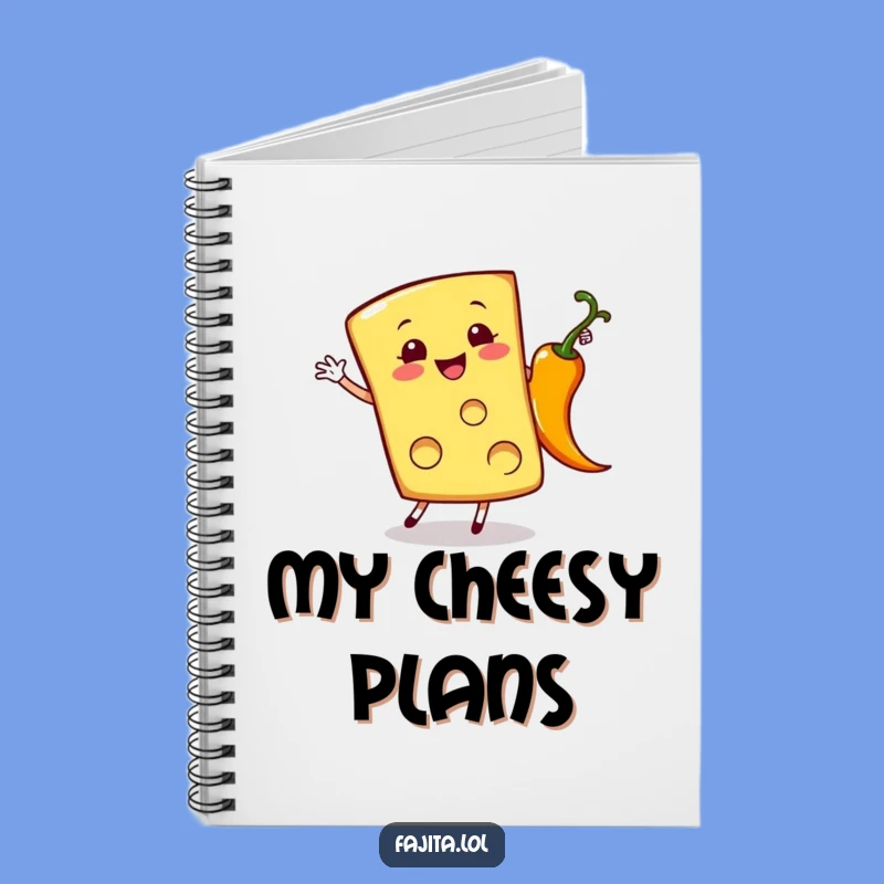 Funny Cheese Slice Notebook: Cartwheel Pepper Journal Gift