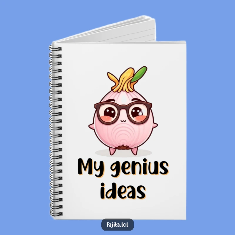 Funny Studious Fajita Onion Notebook: Comedic Journal for Smart Ideas