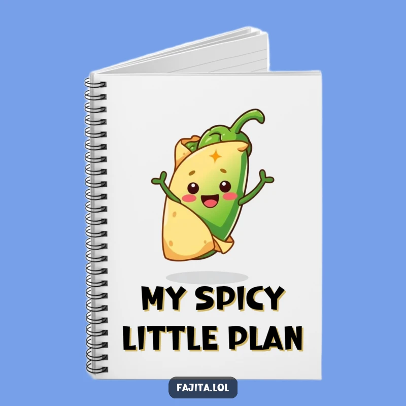 Funny Tortilla and Jalapeño Notebook: Comedic Journal for Spicy Ideas