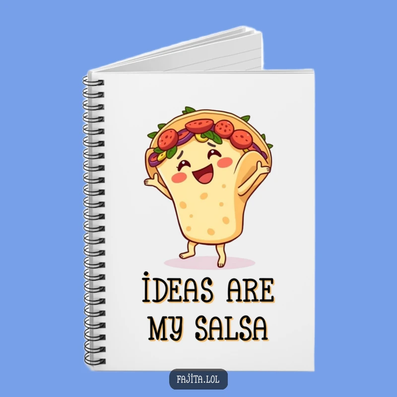 Funny Fajita Salsa Dance Notebook - Jot Down Ideas with Fiesta Fun