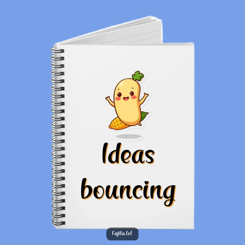 Funny Bouncing Bean Notebook - Happy Journal, Blank Lined Gift