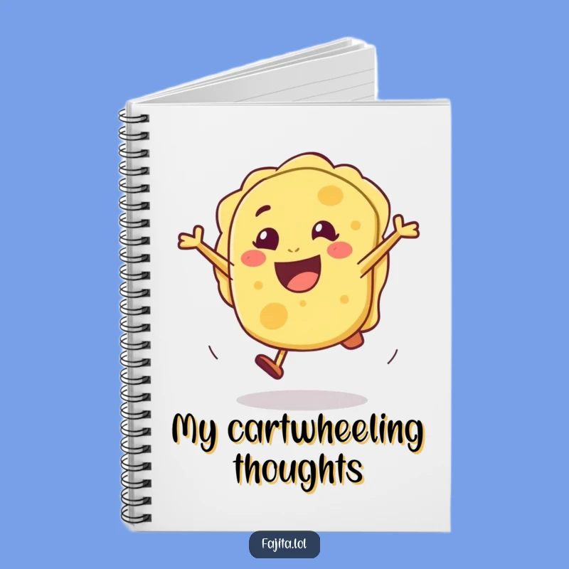 Funny Tortilla Cartwheel Notebook: Jot Down Ideas with Joyful Flair