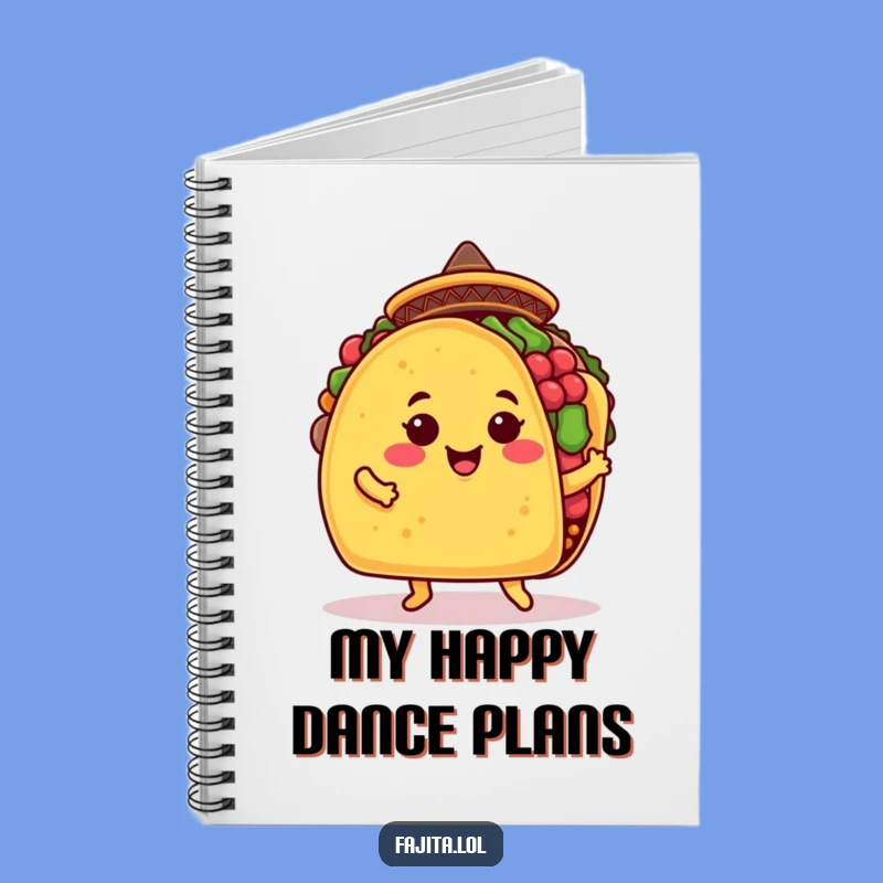 Funny Taco Jig Notebook: Jot Down Ideas with this Hilarious Mexican Food Character