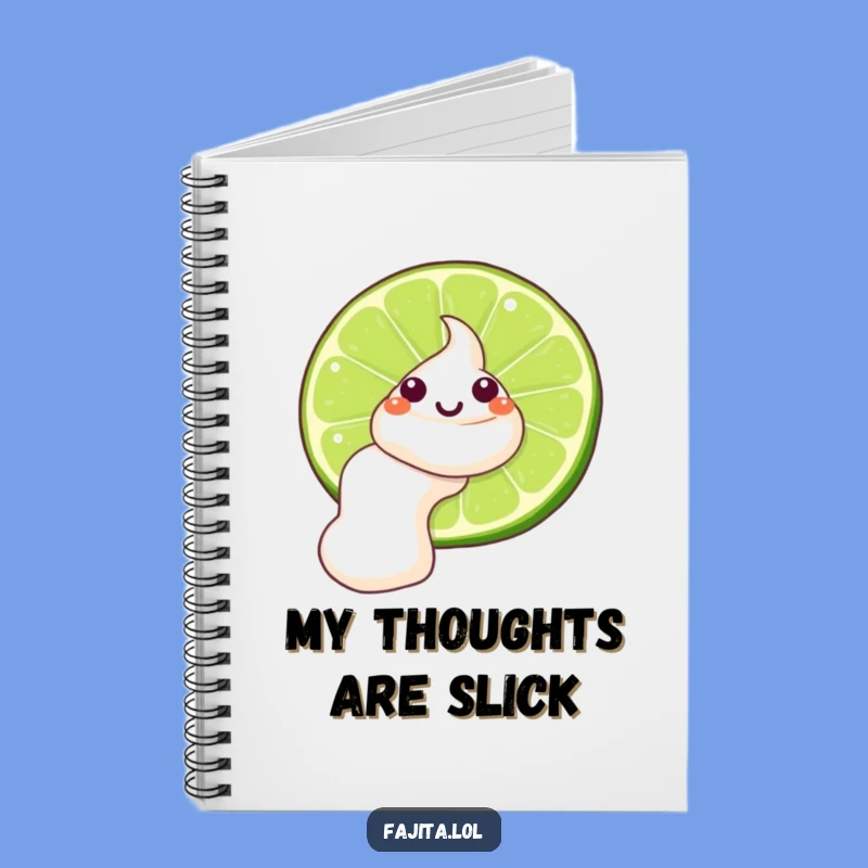 Funny Sour Cream Lime Notebook: Jot Down Ideas with Wit, Ideal Funny Gift for Foodies