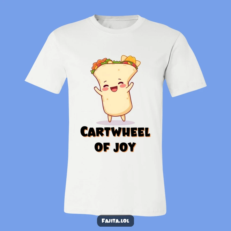 Funny Burrito Cartwheel T-Shirt: Wear Your Love for Mexican Food and Laughter