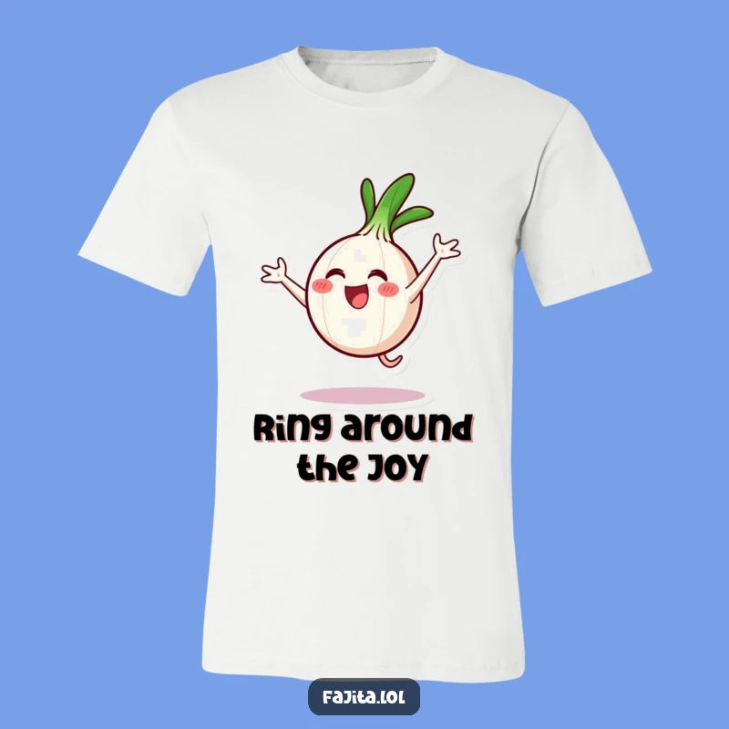 Funny Onion Ring Cartwheel T-Shirt - Joyful Foodie Tee, Perfect Celebration Gift