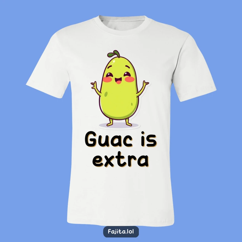 Funny Guacamole Wiggle T-Shirt: Cheerful Avocado Wiggling Happily, Hilarious Funny Gift
