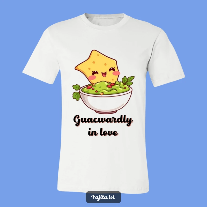 Funny Chip Diving Guacamole T-Shirt: Hilarious Mexican Snack Tee for Comfort