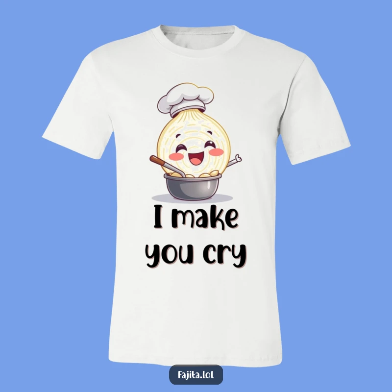 Funny Onion Chef T-Shirt: Wear Your Culinary Passion with Humor