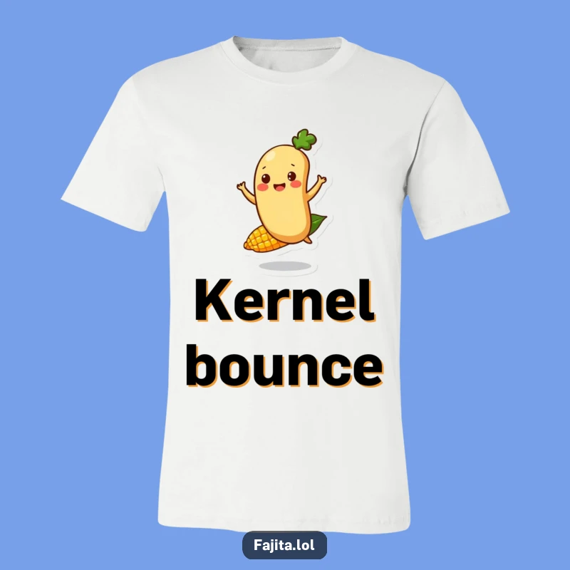 Funny Bouncing Bean T-Shirt - Happy Fajita Character, Hilarious Foodie Apparel Gift