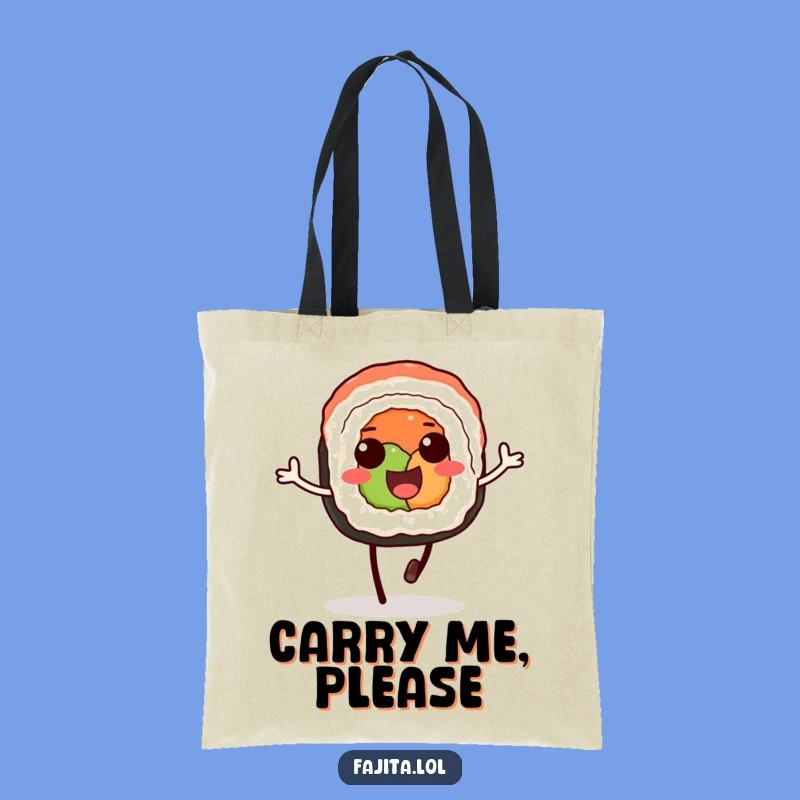 Funny Sushi Hopper Tote Bag - Cute Carryall, Perfect Gift!