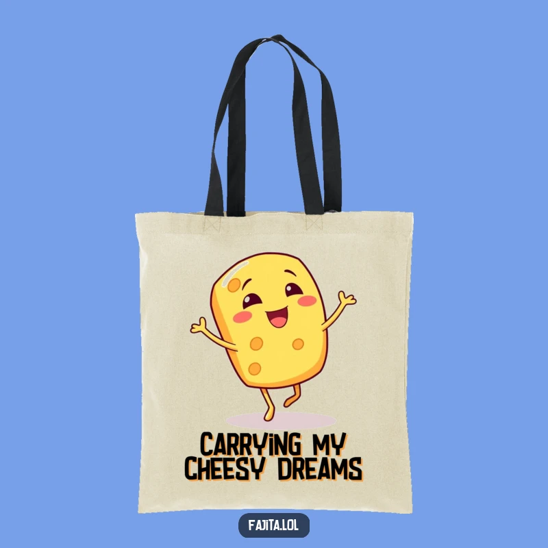 Funny Giggling Cheese Shred Tote Bag - Carry Your Laughs in Style