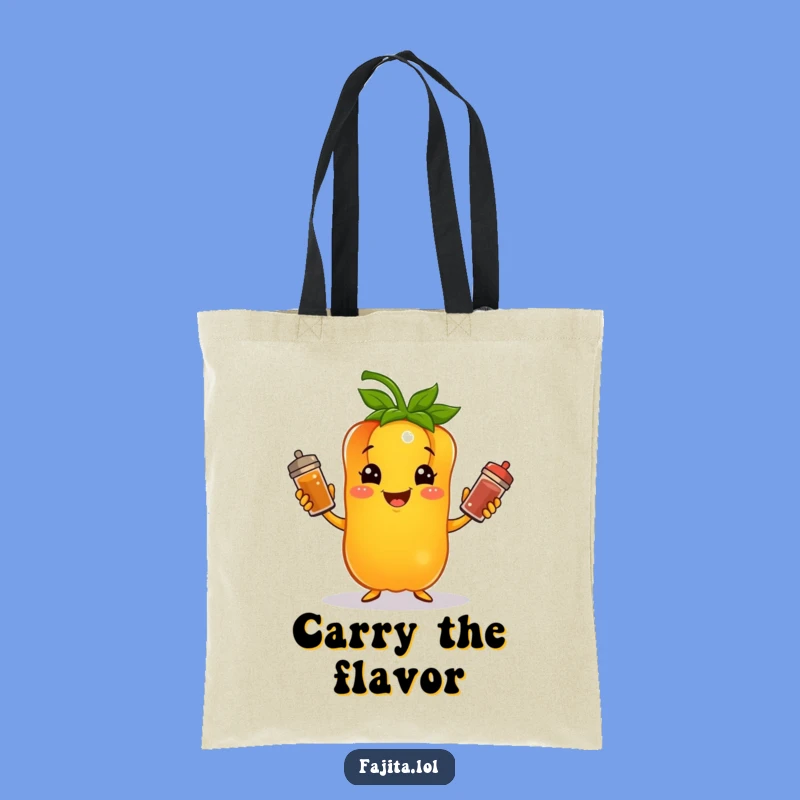 Funny Bell Pepper Juggling Spices Tote Bag: Carry Your Essentials with Flair