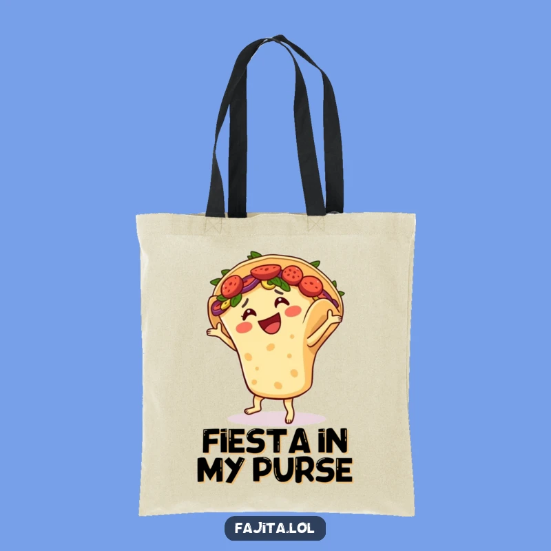 Funny Fajita Salsa Dance Tote Bag - Carry Your Fiesta & Humor