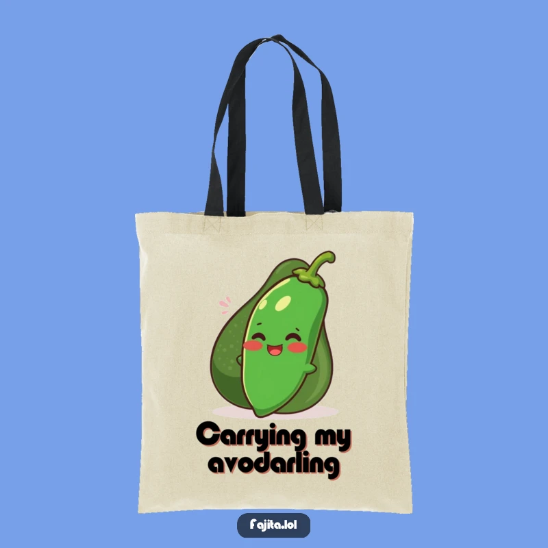 Funny Jalapeno & Avocado Tote Bag: Chic & Comical Accessory for Everyday