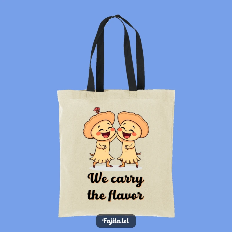 Funny Salsa Dancing Fajitas Tote Bag: Hilarious Mexican Food Accessory for Market Trips