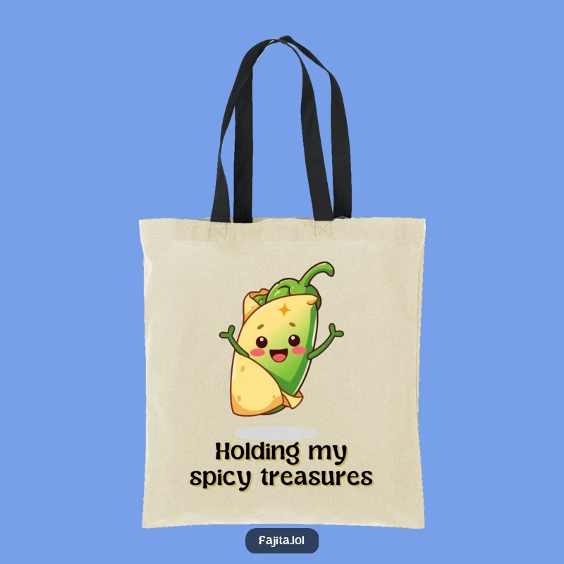 Funny Tortilla and Jalapeño Tote Bag: Comedic Carry-All for Spicy Essentials